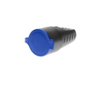 140113-Rubber plug-in socket 2P+Z with grounding-ORN