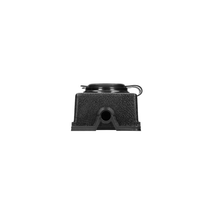 140125-Heavy-duty extension socket, rubber, schuko IP44, 2 schuko sockets, very low 5cm profile, for Netherlands and Germany -ORN