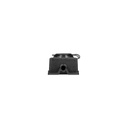 140129-Heavy-duty extension socket, rubber, schuko IP44, 4 schuko sockets,very low 5cm profile for Netherlands and Germany -ORN