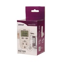 140367-Power meter with LCD display, schuko, for Netherlands and Germany  -ORN