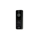 140360-VIFIS FHD video doorphone set (handset-free, code lock, cards/proximity tags reader, mobile app-controlled, DIN rail power supply, black)