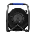140352- Cable reel, rubber cord, IP44, H07RN-F 3x2.5mm² - 40m, 4 fixed sockets-ORN