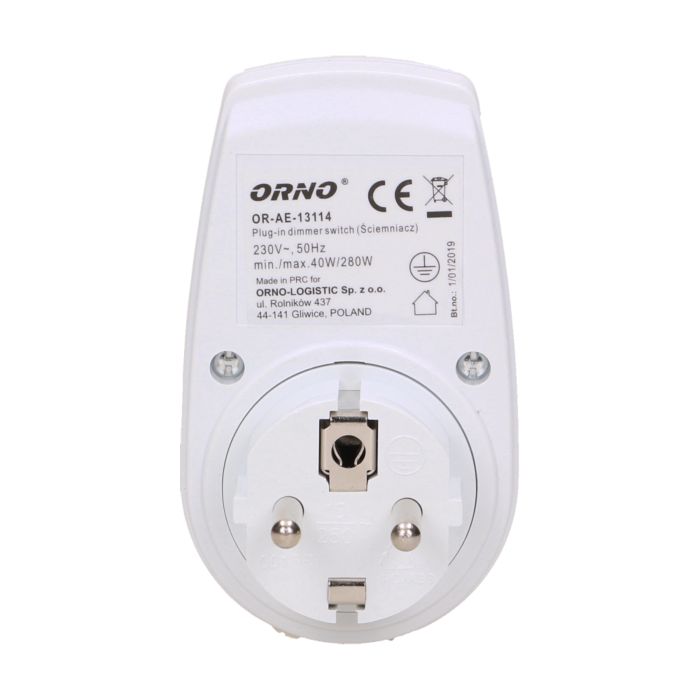 140344- Plug-in dimmer switch French type-ORN