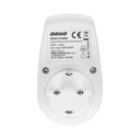 140343- Plug-in dimmer switch with additional power socket (Schuko), max.280W-ORN