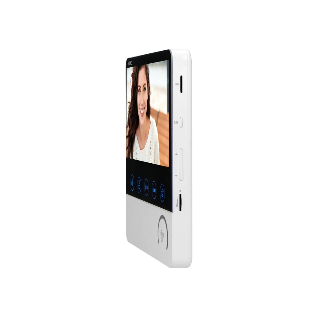 140333- HILIT Full HD video doorphone set, handset-free, with a colour monitor 7”, card/proximity tags, operation via Tuya application-ORN