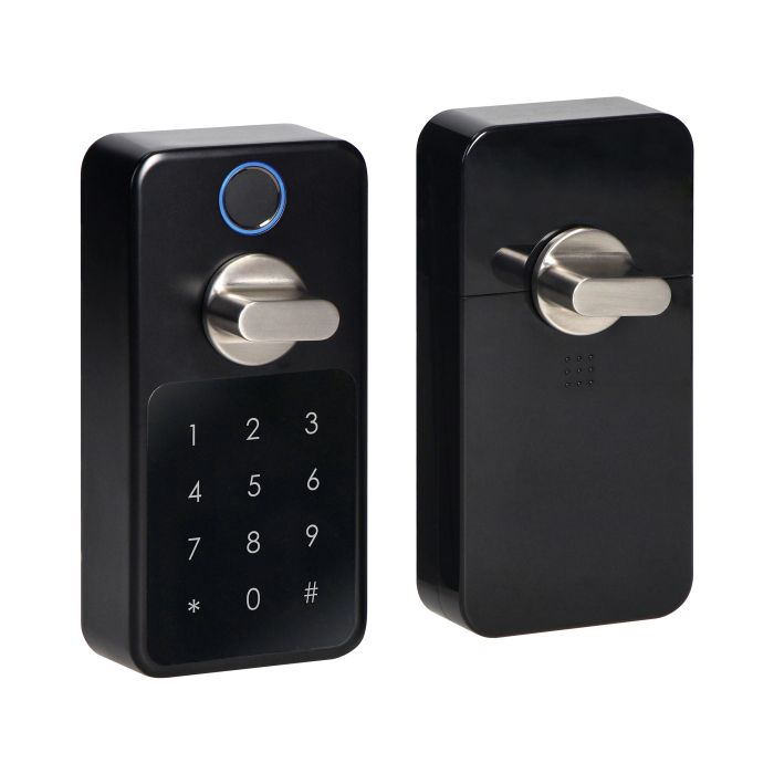 140295- Smart door lock with fingerprint reader and code lock, IP44, short-ORN