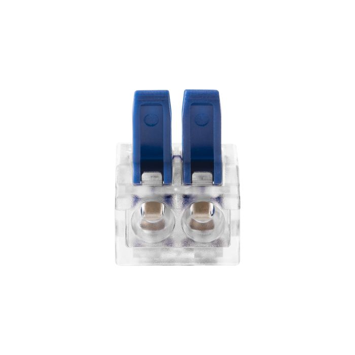 140288- 2-wire clamp splicing connector; for wire 0.75-4mm²; IEC 450V/32A, blister pack 10 pcs.