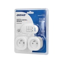 140416 - Set of wireless sockets with remote control, 2+1 MINI