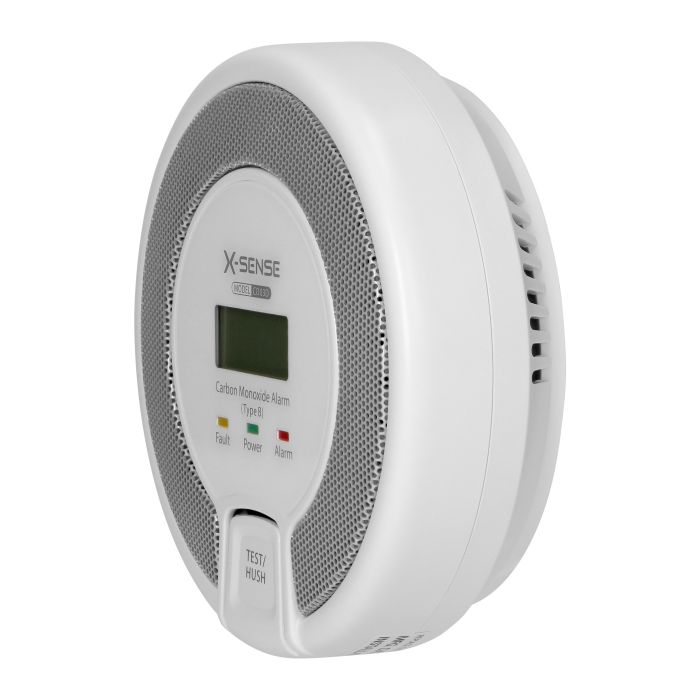 140374 - Battery-operated carbon monoxide detector with TEST button, 10-year service life