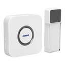 140532 - TORINO 2 DC wireless doorbell with learning system, 58 ringtones, a waterproof button; operation range up to 400m;