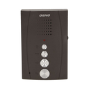 140548 - Single family doorphone, handset free, ELUVIO aluminium housing; loudspeaker; wires 4+2; black indoor unit