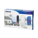140550 - AVIOR single family doorphone set, white with RFID reader and intercom function, the set enables easy electric lock opening with proximity tags and it has an additional push-button to open the gate from the uniphone.