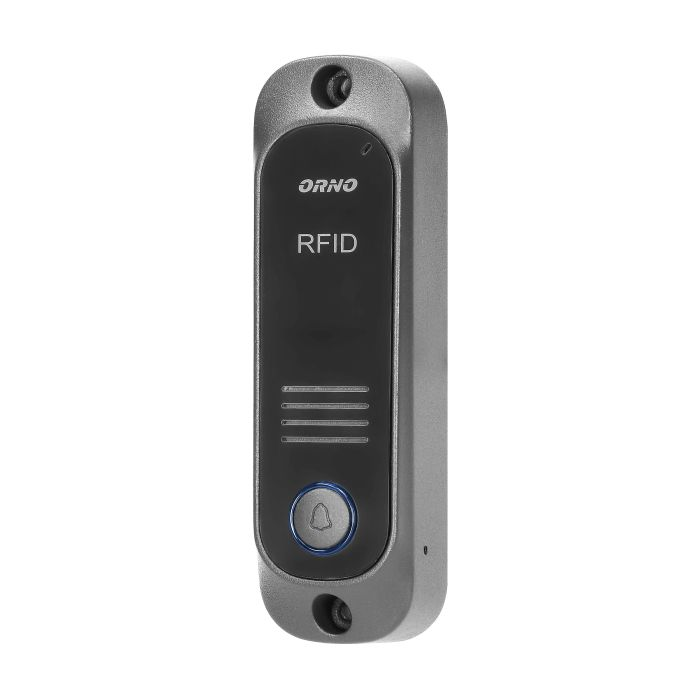 140550 - AVIOR single family doorphone set, white with RFID reader and intercom function, the set enables easy electric lock opening with proximity tags and it has an additional push-button to open the gate from the uniphone.