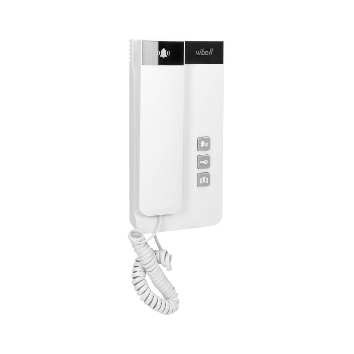 140561 - 2-wire doorphone, surface mounted, SALEM 2-wire installation, magnetic handset, additional gate control function, surface mounting, DIN bus power supply, electric strike does not require additional power supply, name backlight