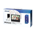 140567 - IMAGO 7" single family videodoorphone, black An ultra slim 7" LCD monitor with smooth adjustment of parameters, 16 selectable ringtones and an additional gate control function. CMOS camera, protective rain cover included.