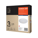 140756 - ZONDA LED 12W, ceiling light, white with motion sensor,  800lm, IP20, 4000K, milky PC