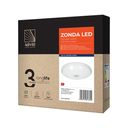 140757 - ZONDA LED 16W, ceiling light, white with motion sensor, 1100lm, IP20, 4000K,milky PC