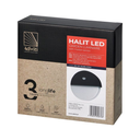 140779 - HALIT LED garden luminaire 10W, white with PIR motion sensor 140°, 600lm, IP65, 4000K, IK10, black