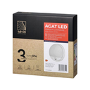 140780 - AGAT LED 10W, garden luminaire, white with motion sensor 140°, 800lm, IP54, 4000K
