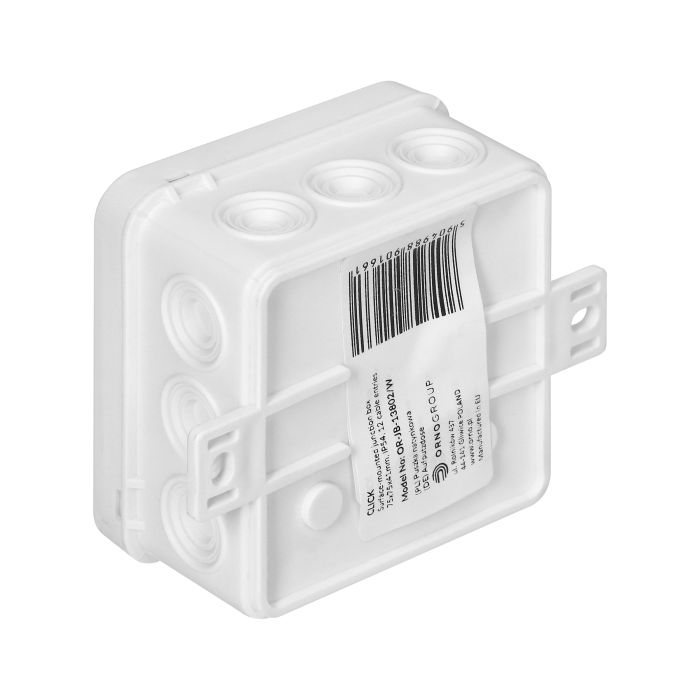 141243 - Surface-mounted junction box CLICK IP54 12 cable entries 75x75x41mm white