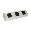 141173 - Under-cabinet electrical socket 2x230V; for use in furniture, glass-cases; easy to assembly