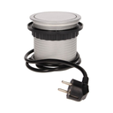 141124 - Flush-fitting furniture socket with 1.5m cable 4 x 230V AC/16A; 3680W; IP20; cabel lenght 1,5 m