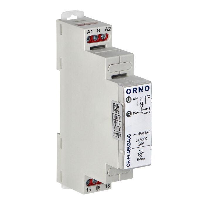 140841 - Installation bistable relay, 24 VAC / DC, 16A
