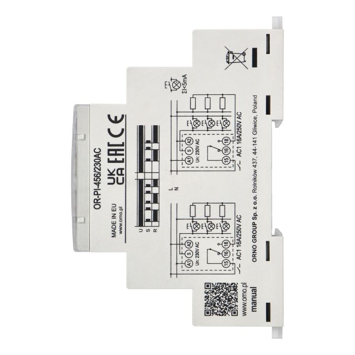 140842 - Installation bistable relay, 230 VAC, 16A