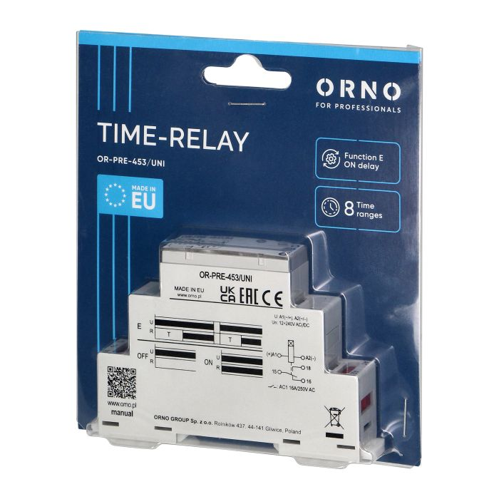 140844 - Time relay - delayed activation, 12-230 VUC