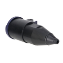 140920 - Workshop socket with a cover, 2P+E Schuko, black