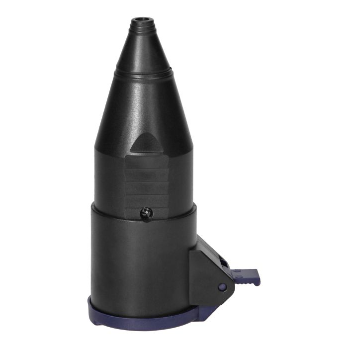 140920 - Workshop socket with a cover, 2P+E Schuko, black