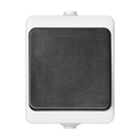 140936 - AQUATIC MINI IP54 Single-pole switch, white/black