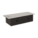 141045 - Recessed furniture socket 3x2P+E, silver power supply: 230V AC / 56-60Hz; maximum load: 3600W; protection rating: IP20;