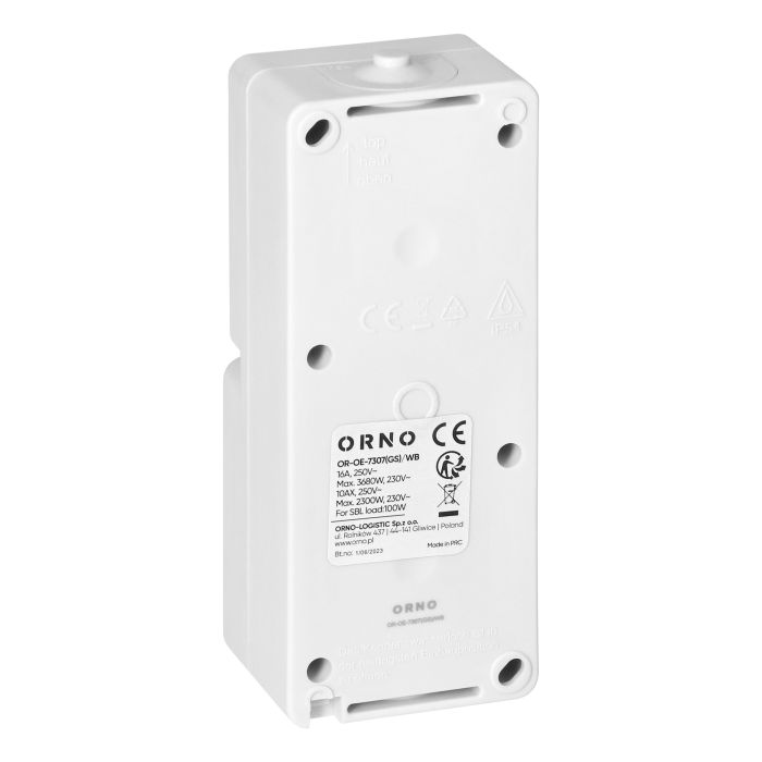 140952 - AQUATIC MINI IP54 Switch + Socket 2P+E (Schuko), white/black