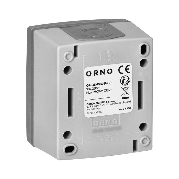 140964 - AQUATIC PRO IP 55 doorbell button with illumination, grey/graphite