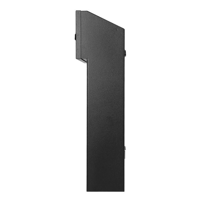 148030-FIJI pass-through mailbox with cylinder lock, black