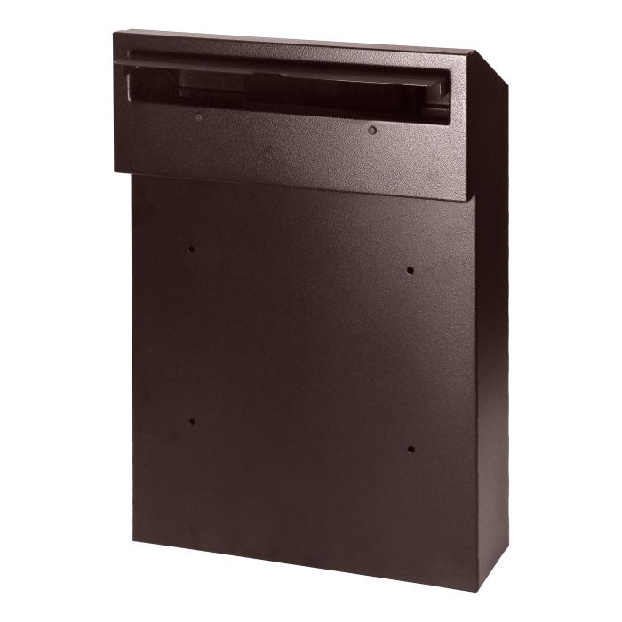 148032-FIJI mailbox pass-through mailbox with cylinder lock, brown