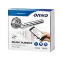 140012-Smart handle with code lock has a built-in code lock and it is suitable for installation in left- and right-hand doors; unlocks the door either by user’s PIN code, or by a free smartphone app using Bluetooth 4.-ORN