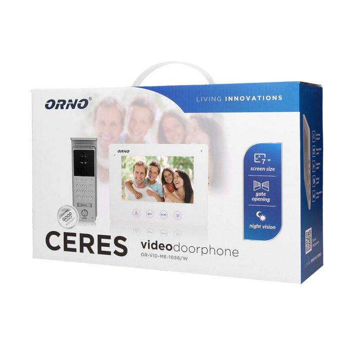140010-Single family videodoorphone CERES, 7˝ Equipped with a numeric keypad-ORN