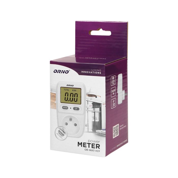 140086 - Power meter with LCD display-ORN