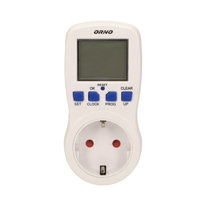 140089- Weekly digital timer with LCD display, Schuko for Netherlands and Germany -ORN