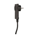 140095-Flat plug with handle and cable, black 230V / 50 Hz; 16A; with 1,5m wire; colour: black-ORN