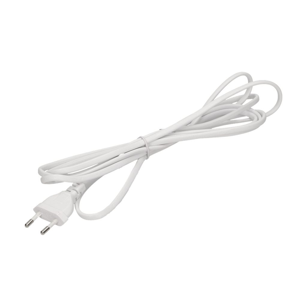 140330- Connection cord with euro plug, 2x0.75mm2, 1.9m, white-ORN