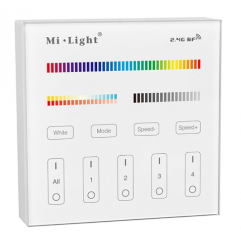 109096-2.4GHz 4-Zone RGB+CCT Panel Remote Controller-LDP