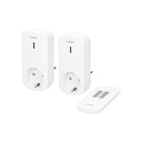 140372 - Set of wireless sockets with remote control, 2+1, Schuko for Netherlands and Germany