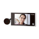 140395 - Electronic door viewer LCD 3.5", wide-angle lens, battery-operated, silver