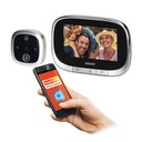 140409 - Electronic door viewer with integrated motion sensor and 4.3'' LCD screen, image and video recording on Micro SD card, remote control via Tuya APP