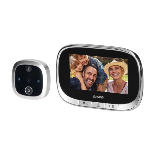 [ORNOR-WIZ-1108] 143126 - Electronic door viewer with integrated motion sensor and 4.3'' LCD screen, image and video recording on Micro SD card