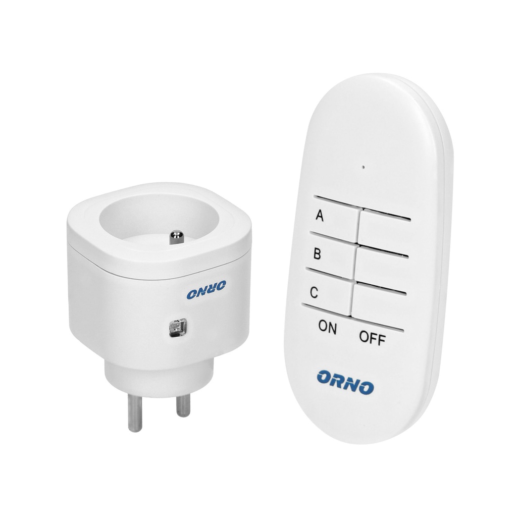 140415 - Wireless socket with remote control, 1+1 MINI