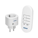 143185 - Mini wireless socket with remote control, 1+1, Schuko for Netherlands and Germany